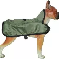 Pocket Dog Raincoat - Happet 292B - Olive S - 40cm