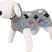 Classic Dog Sweater - Happet 400S - Grey S - 25cm