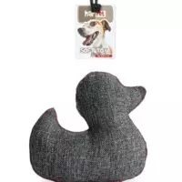 Z897 Textile toy duck dark grey 20cm